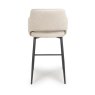 Phil High Bar Stool Fabric Black Legs Natural 5