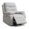 Blasket Electric Reclining Armchair Fabric Light Grey