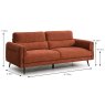 Valentia 3 Seater Sofa Fabric Terracotta Dimensions