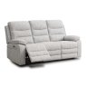 Blasket 3 Seater Electric Reclining Sofa Fabric Light Grey