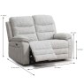 Blasket 2 Seater Electric Reclining Sofa Fabric Light Grey Dimensions
