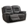 Sardinia 2 Seater Electric Reclining Sofa Faux Suede Grey