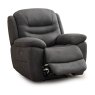 Sardinia Electric Reclining Armchair Faux Suede Grey
