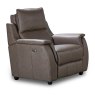 Menorca Electric Reclining Armchair Leather & Leather Match Dark Taupe