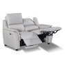 Menorca Electric Reclining 2 Seater Sofa Leather & Leather Match Cloud