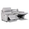 Menorca Electric Reclining 3 Seater Sofa Leather & Leather Match Cloud