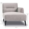 Cortina Modular 1.5 Seater Chaise Arm On Right Leather Category 10 (S) Dimensions