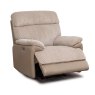 Beaumont Electric Reclining Armchair Fabric Beige Cord