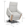 Ancona Lift & Rise 1 Motor Electric Recliner Leather Category 15 (S) Dimensions