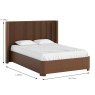 Sanremo Double (135cm) Bedstead Dark Oak Dimensions