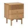 Sanremo 3 Drawer Bedside Locker Natural Oak