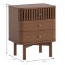 Sanremo 3 Drawer Bedside Locker Dark Oak Dimensions