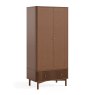 Sanremo 2 Door + 1 Drawer Wardrobe Dark Oak