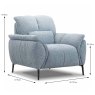 Brookville Armchair Fabric 20 Dimensions