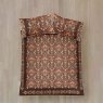 Audrey Duvet Cover Set Double Spice Overhead Image