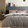 Jett Duvet Cover Set Single Geometric Brown Lifestule Image