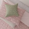 Meadow Posy Reversible Super King Duvet Cover Set Pink Lifestyle Pillow Close Up