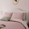Meadow Posy Reversible Super King Duvet Cover Set Pink Lifestyle Close Up