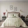 Oak Stripe Duvet Cover Set Double Green & Pink Lifestyle