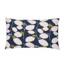 Althea Reversible Double Duvet Cover Set Navy Lifestyle Pillow Whiteout