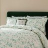 Briar Bloom Reversible King Duvet Cover Set Green Close up