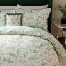 Briar Bloom Reversible Super King Duvet Cover Set Green Close up 2
