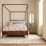 Chintz Reverie Duvet Cover Set Double Red & Teal Lifestyle 3