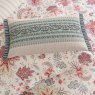 Chintz Reverie Reversible Double Duvet Cover Set Red & Teal Pillow Close Up