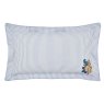 Earlsford Foulard Embroidery Duvet Cover Set Double Blue Pillow Whiteout