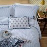 Earlsford Foulard Embroidery Reversible Double Duvet Cover Set Blue Overhead