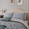 Forest Friends Duvet Cover Set Single Blue Lifestyle Close Up