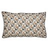 Harun Duvet Cover Set Double Charcoal & Tan Pillow Whiteout