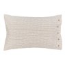 Harun Standard Pillowcase Pair Charcoal & Tan Whiteout
