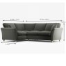 Alpine 4 Seater Corner Sofa Fabric Ansel Moss With Country Oak Legs Dimensions