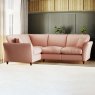 Alpine 4 Seater Corner Sofa Fabric Minco Clay With Burnished Legs Lifestyle