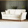 Alpine 3 Seater Sofa Fabric Minco Ivory With Burnished Legs Lifestyle