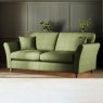 Alpine 3 Seater Sofa Fabric Minco Basil With Burnished Legs Lifestyle