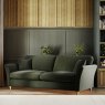 Alpine 4 Seater Sofa Ansell Moss With Country Oak Legs 4