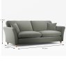 Alpine 4 Seater Sofa Ansell Moss With Country Oak Legs Dimensions