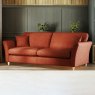 Alpine 4 Seater Sofa Fabric Mikah Maple With Country Oak Legs Lifestyle
