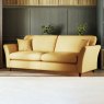 Alpine 4 Seater Sofa Fabric Oslo Ochre With Burnished Legs Lifestyle
