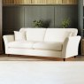Alpine 4 Seater Sofa Fabric Minco Ivory With Burnished Legs Lifestyle