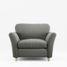 Alpine Armchair Ansell Moss With Country Oak Legs 2