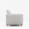 Alpine Armchair Minco Grey With Country Oak Legs 3