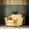 Alpine Armchair Oslo Ochre With Burnished Legs 4