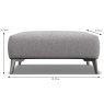 Elba Bench Footstool Foam Seat Interior Fabric C Dimensions