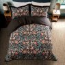 Olive & Rose Reversible Double Duvet Cover Set Indigo & Blush  Lifestyle Overhead