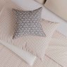 Ticking Stripe Double Duvet Cover Set Graphite & Copper Lifestyle Pillows