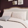 Ticking Stripe Double Duvet Cover Set Graphite & Copper Lifestyle Close Up