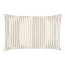 Ticking Stripe Single Duvet Cover Set Graphite & Copper Pillow Whiteout